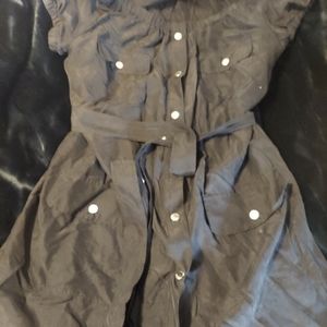 Vintage Michael Kors Belted  Silk Dress.